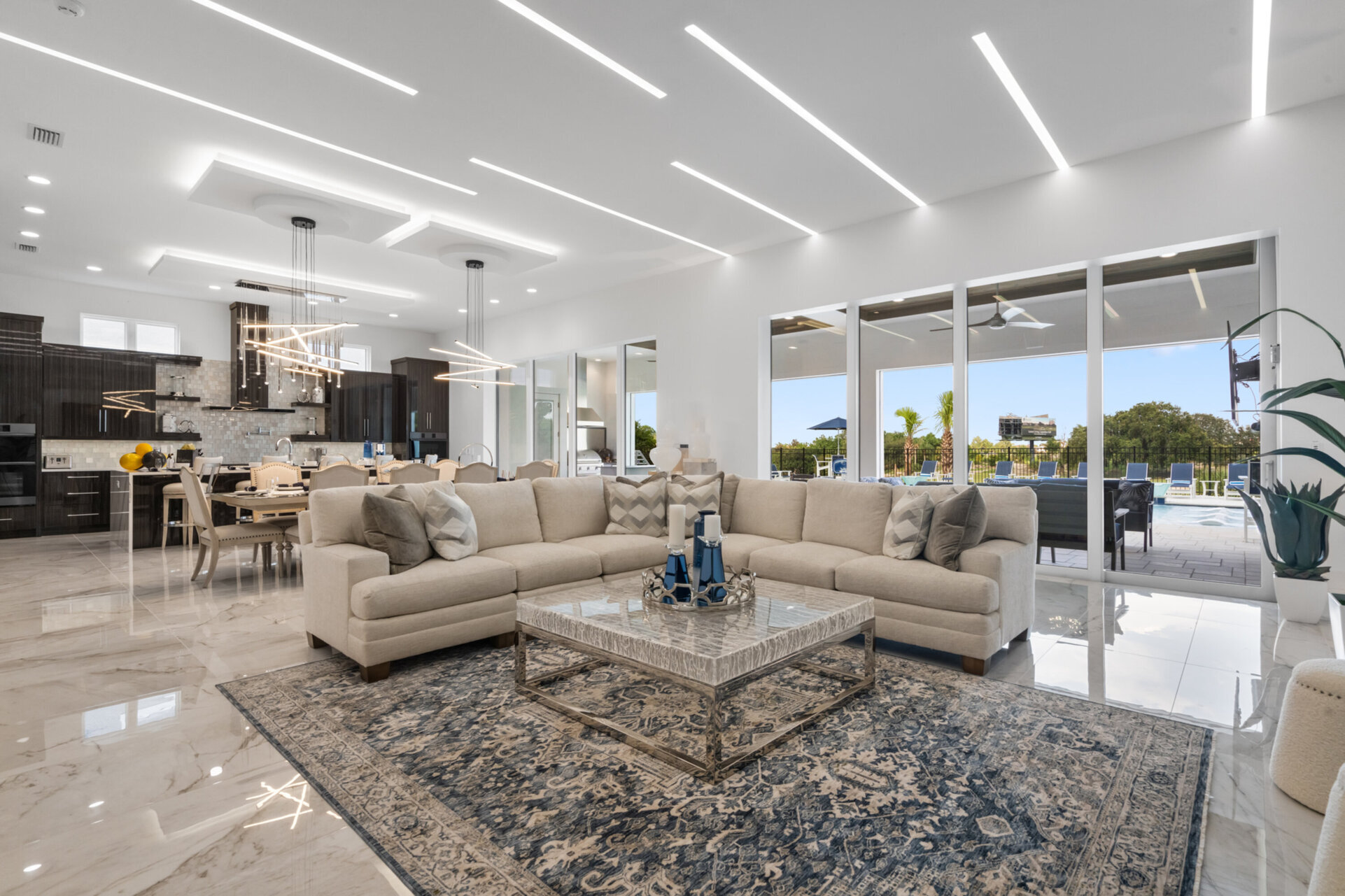 Gather in the spacious living room, designed with comfort in mind and ideal for entertaining guests or enjoying family time