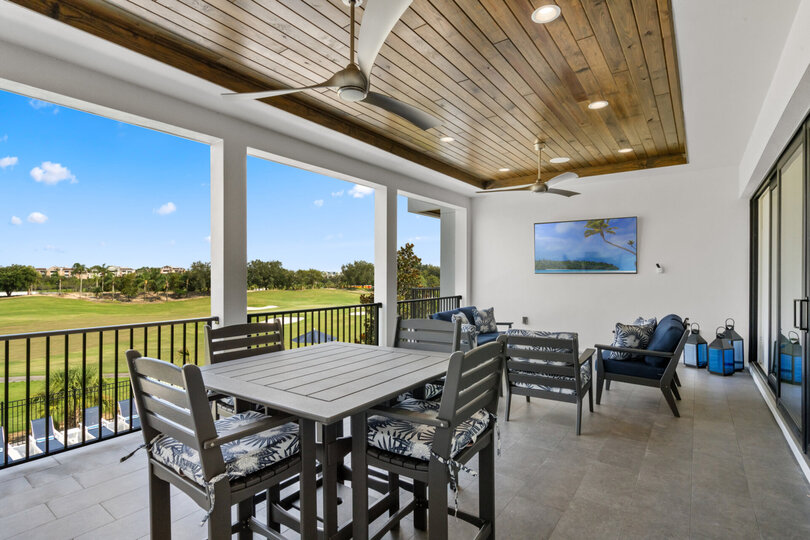 Step out onto the balcony and take in the breathtaking views of the golf course, a perfect spot for morning coffee or evening relaxation