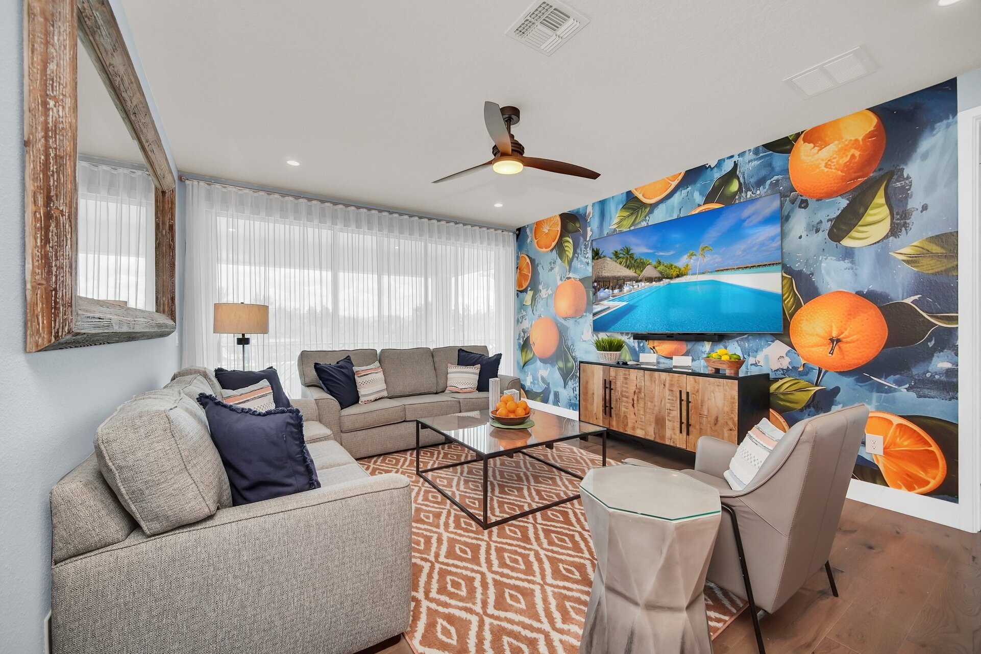 Gather in the 2nd floor loft area, a versatile space perfect for lounging, watching movies, or enjoying casual conversations