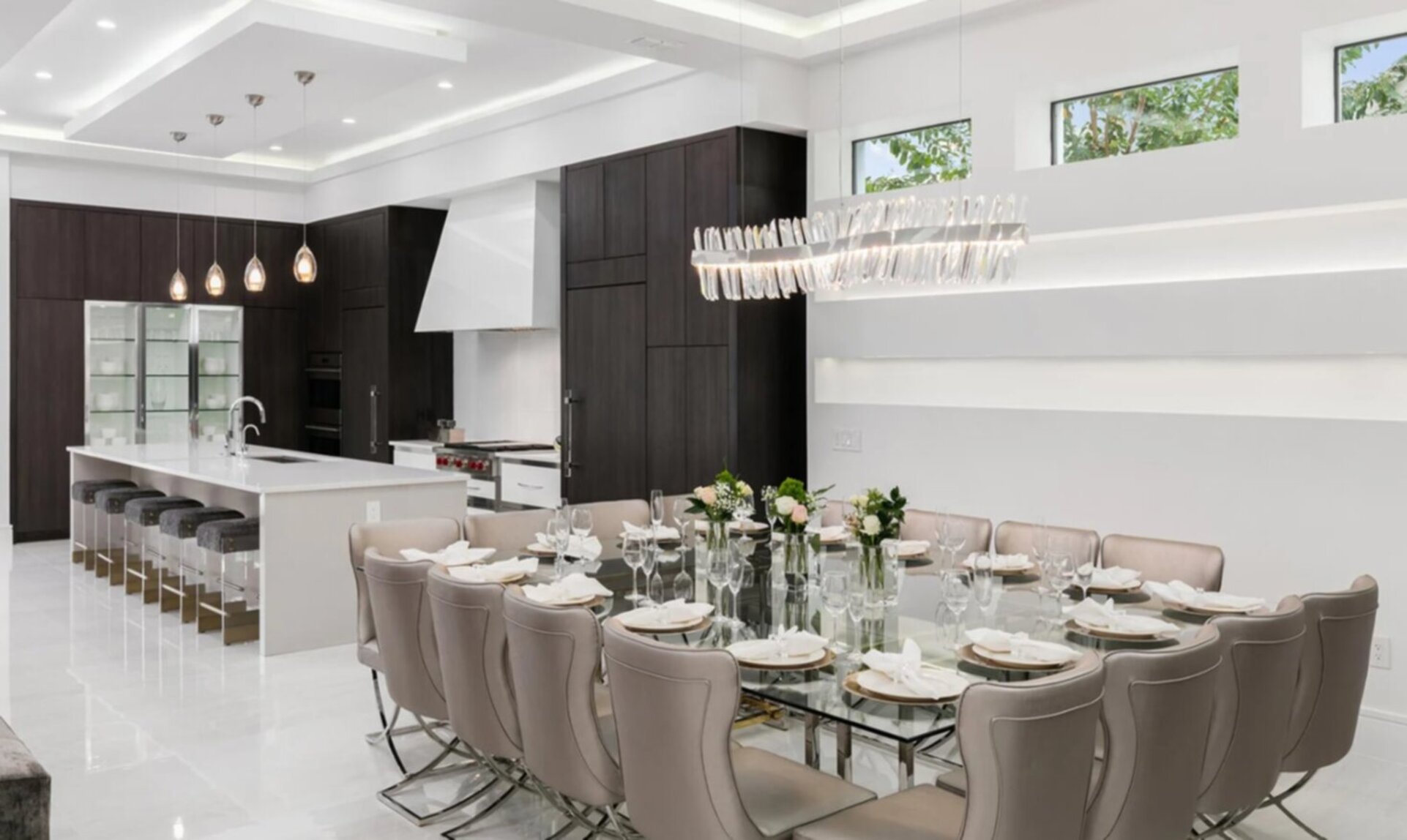 Dining Room Designed For Conversation, Seats 16 Comfortably
