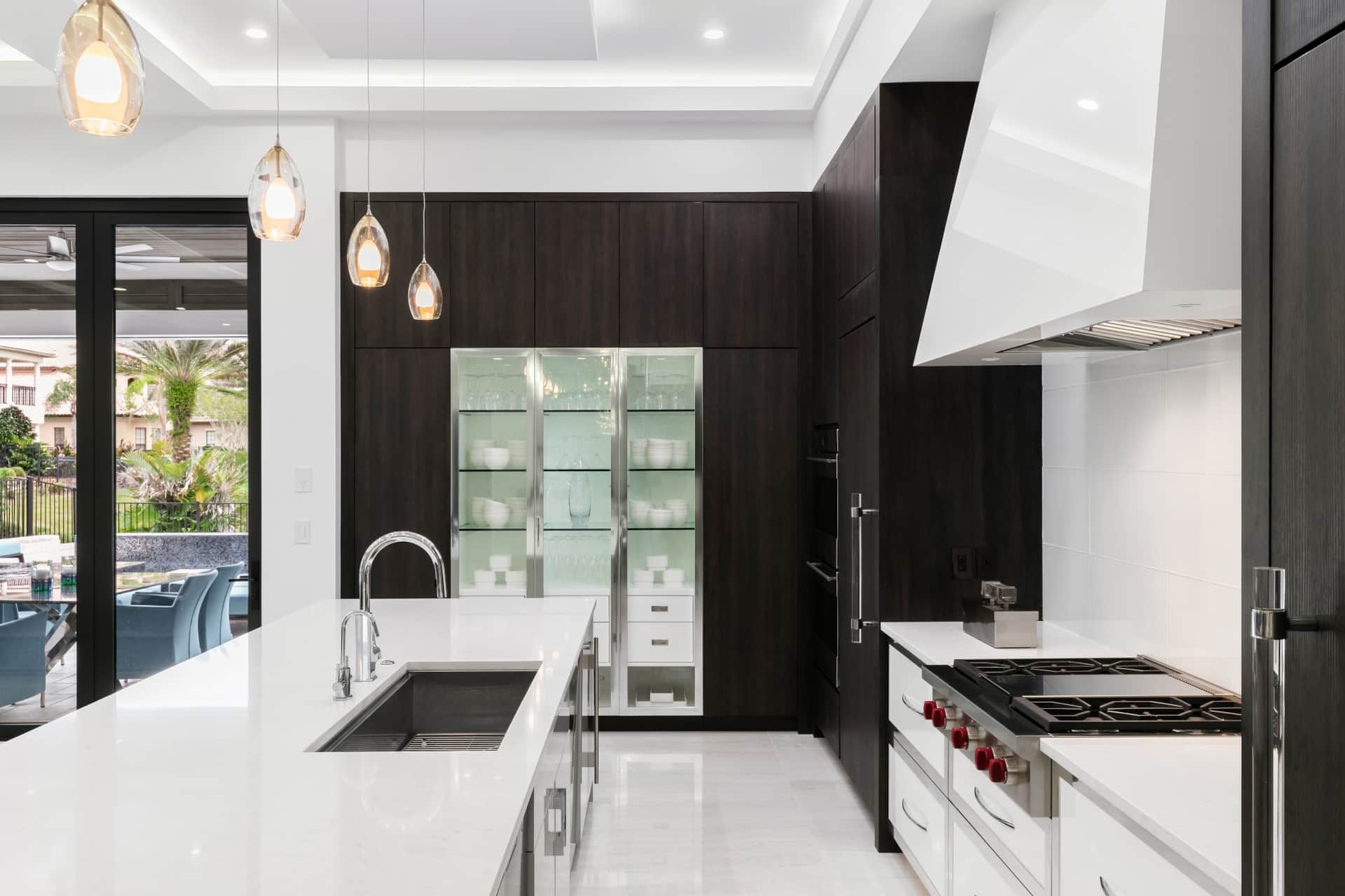 Subzero Freezer and Refrigerator and Wolf Oven and Cooktop
