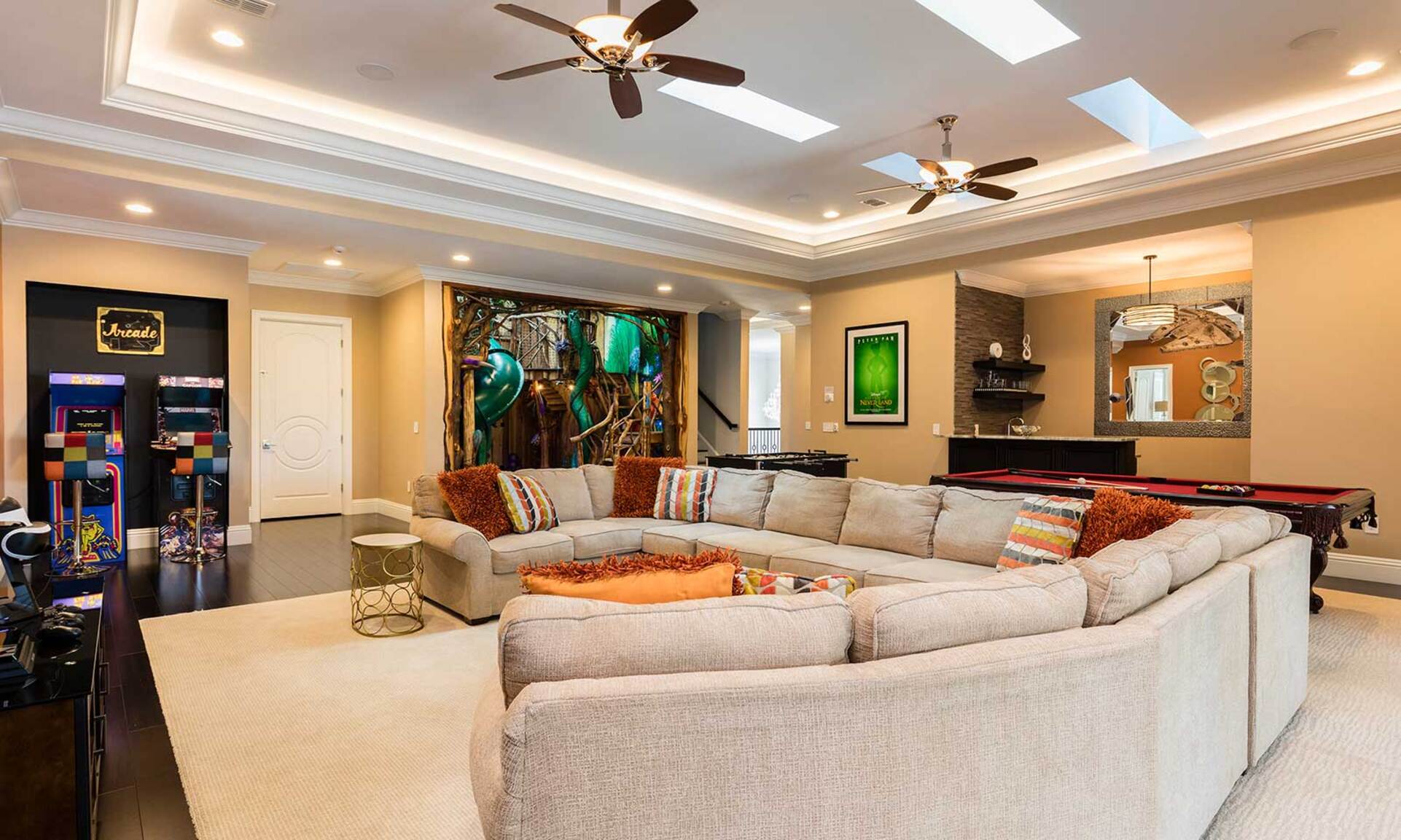 Gather in the 2nd floor loft area, a versatile space perfect for lounging, watching movies, or enjoying casual conversations