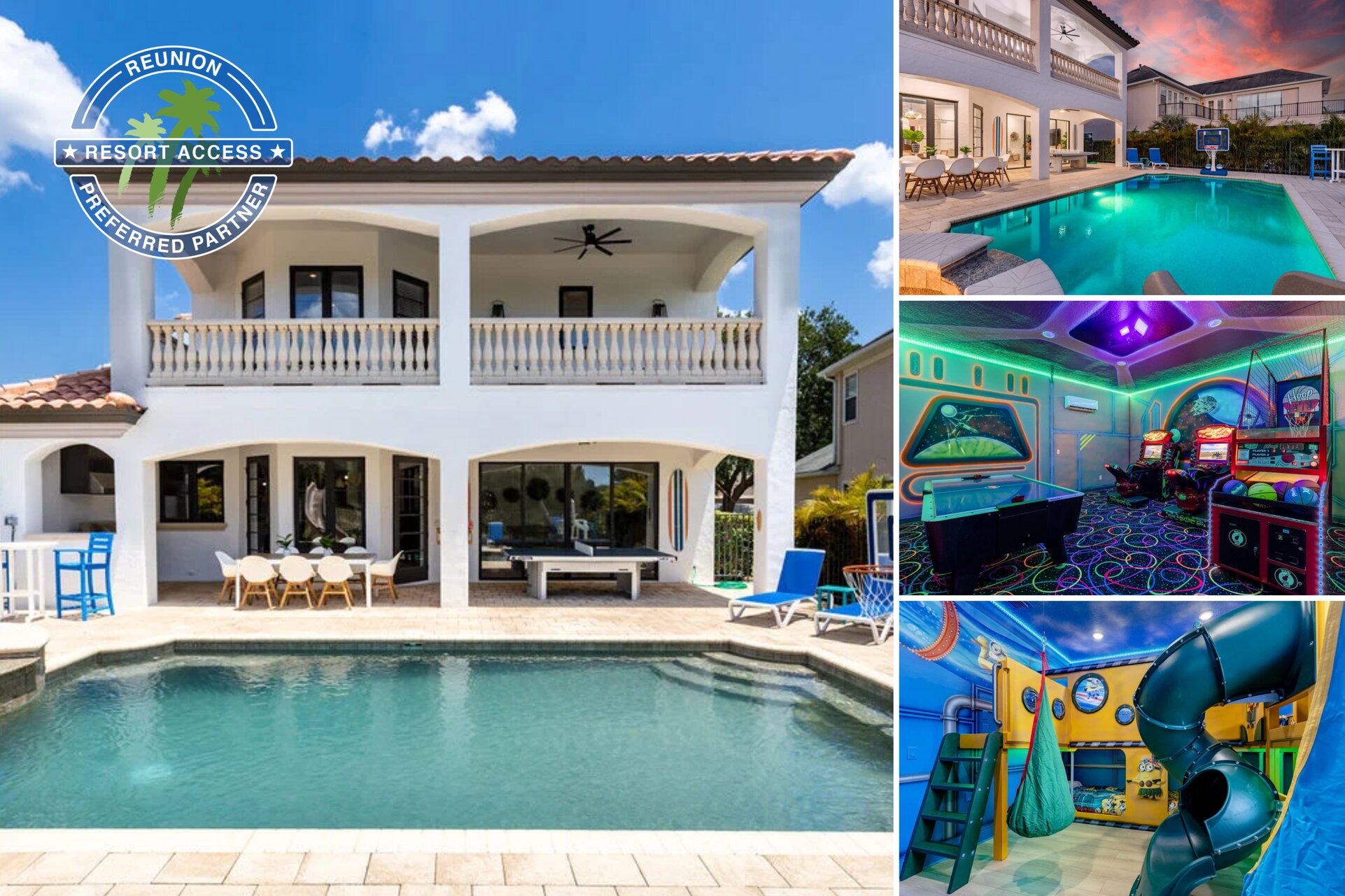 Welcome to The Sophisticated Estate - this 5-bedroom contemporary villa exudes a balance of elegance and comfort, making it the perfect retreat for your Orlando vacation.