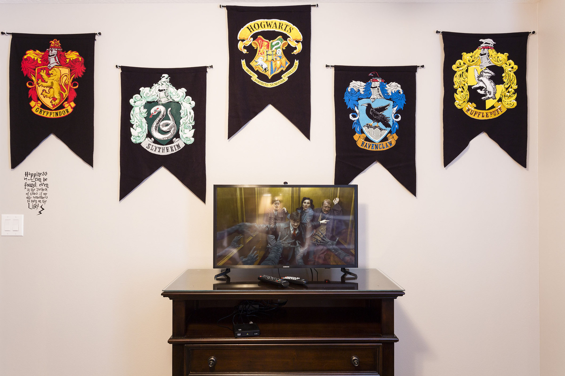 The kids will have their own flatscreen TV