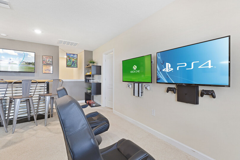 The loft also features SMART TVs equipped with Xbox One and Playstation 4