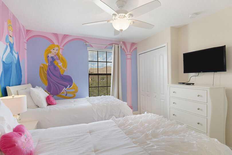 Princesses will fall into a deep slumber in these lavish twin-sized beds
