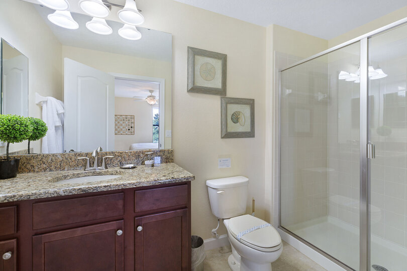 Ensuite bathroom with a walk in shower