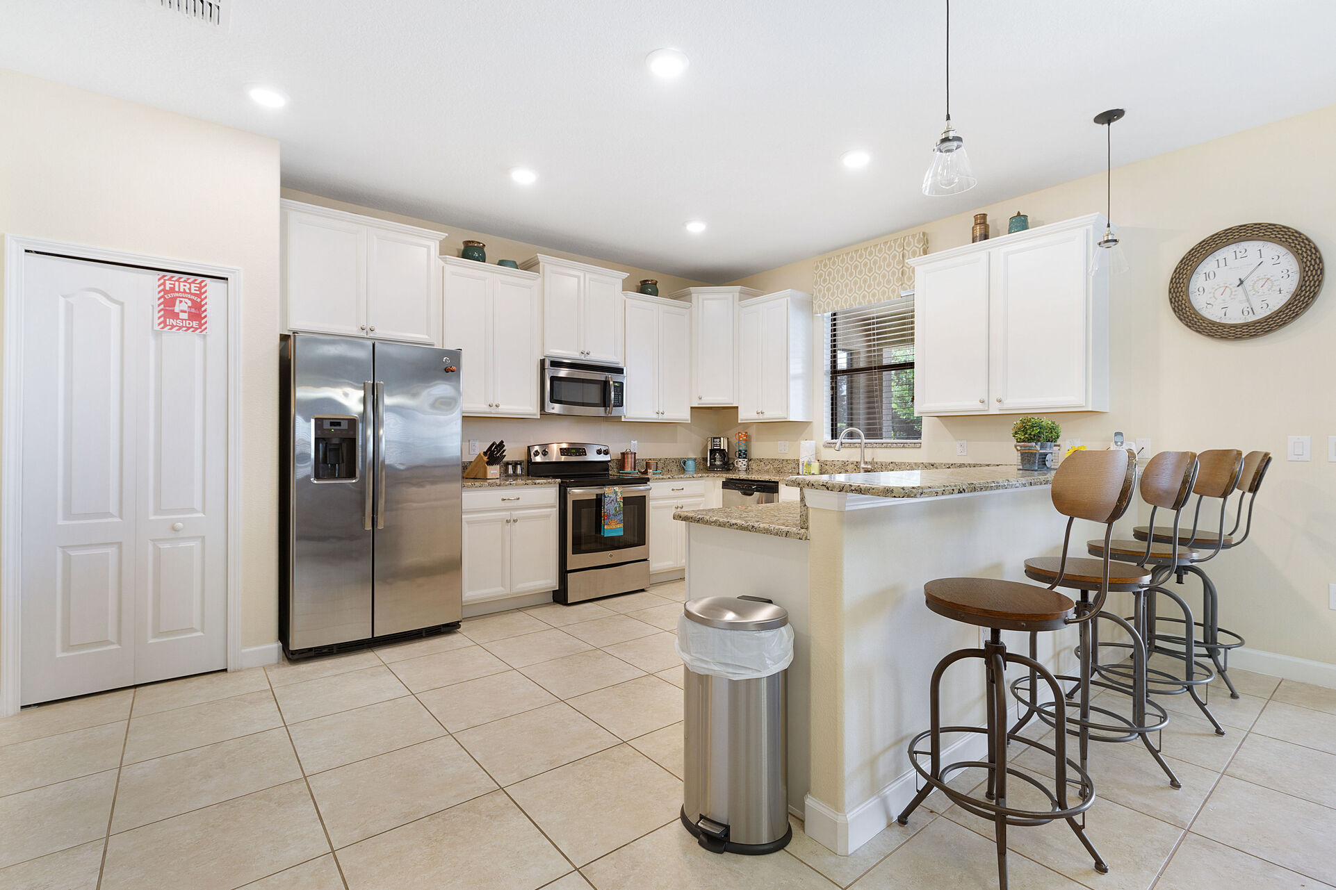 Cook gourmet meals in the the fully equipped kitchen with stainless steel appliances