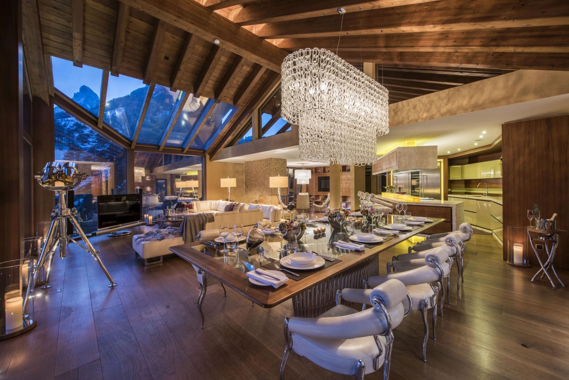 Matterhorn Views & Alpine Elegance, Luxury Valais Chalet 1407