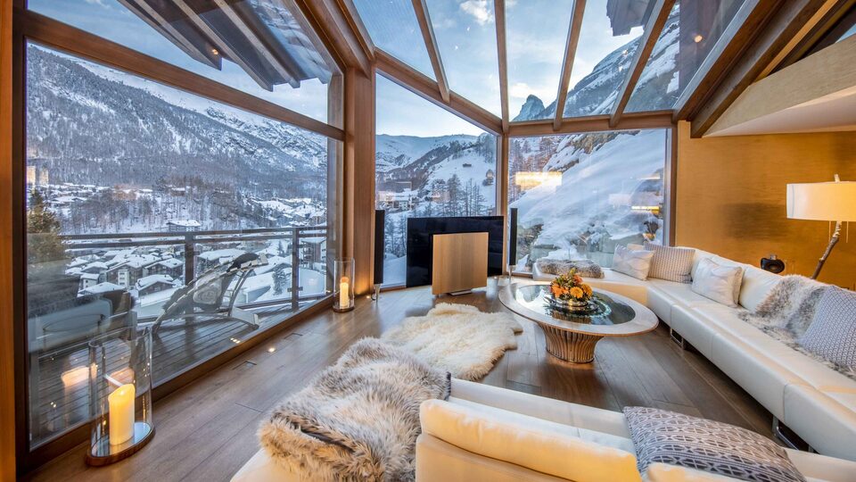 Matterhorn Views & Alpine Elegance, Luxury Valais Chalet 1407
