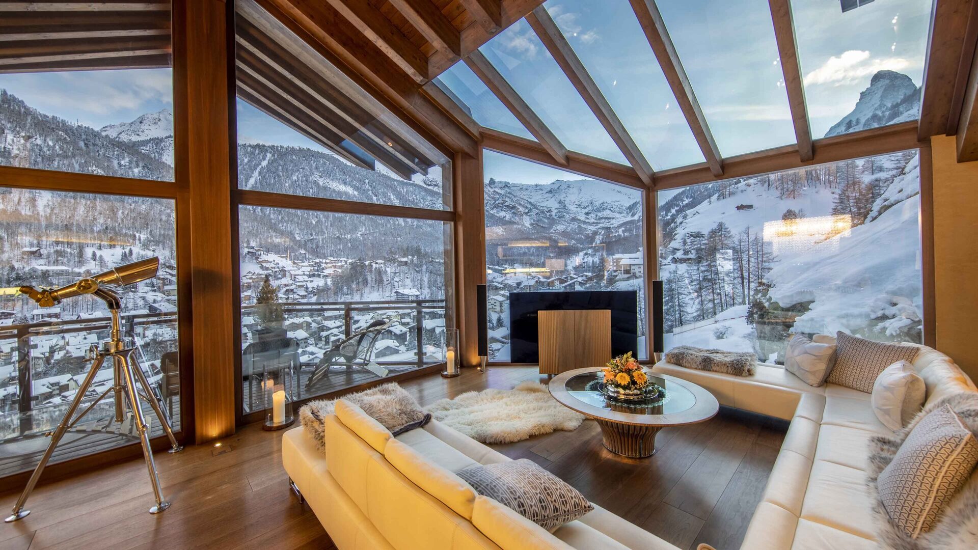 Matterhorn Views & Alpine Elegance, Luxury Valais Chalet 1407
