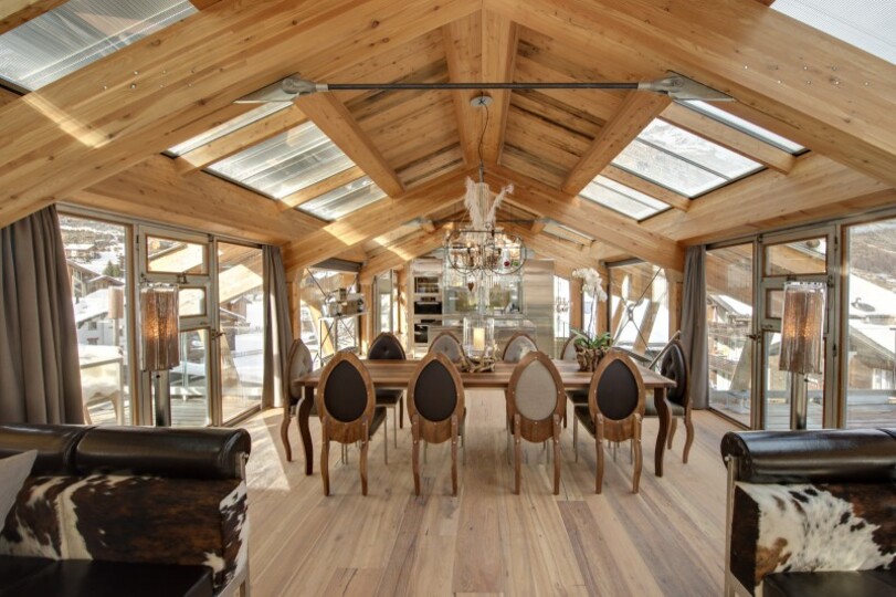 Elevated Elegance with a View of the Matterhorn, Valais Chalet 1012