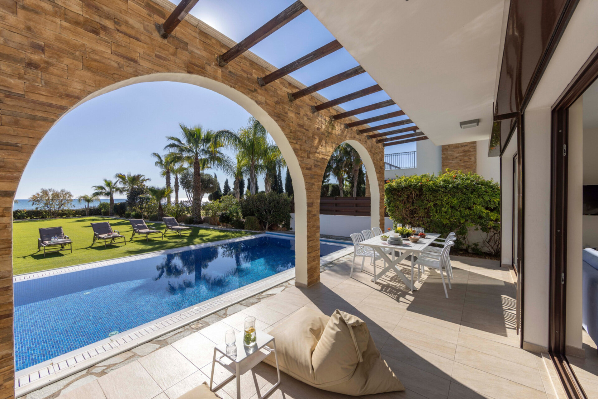 5 Star Villa Ayia Napa Ionion Seafront - Luxury Beachfront Escape