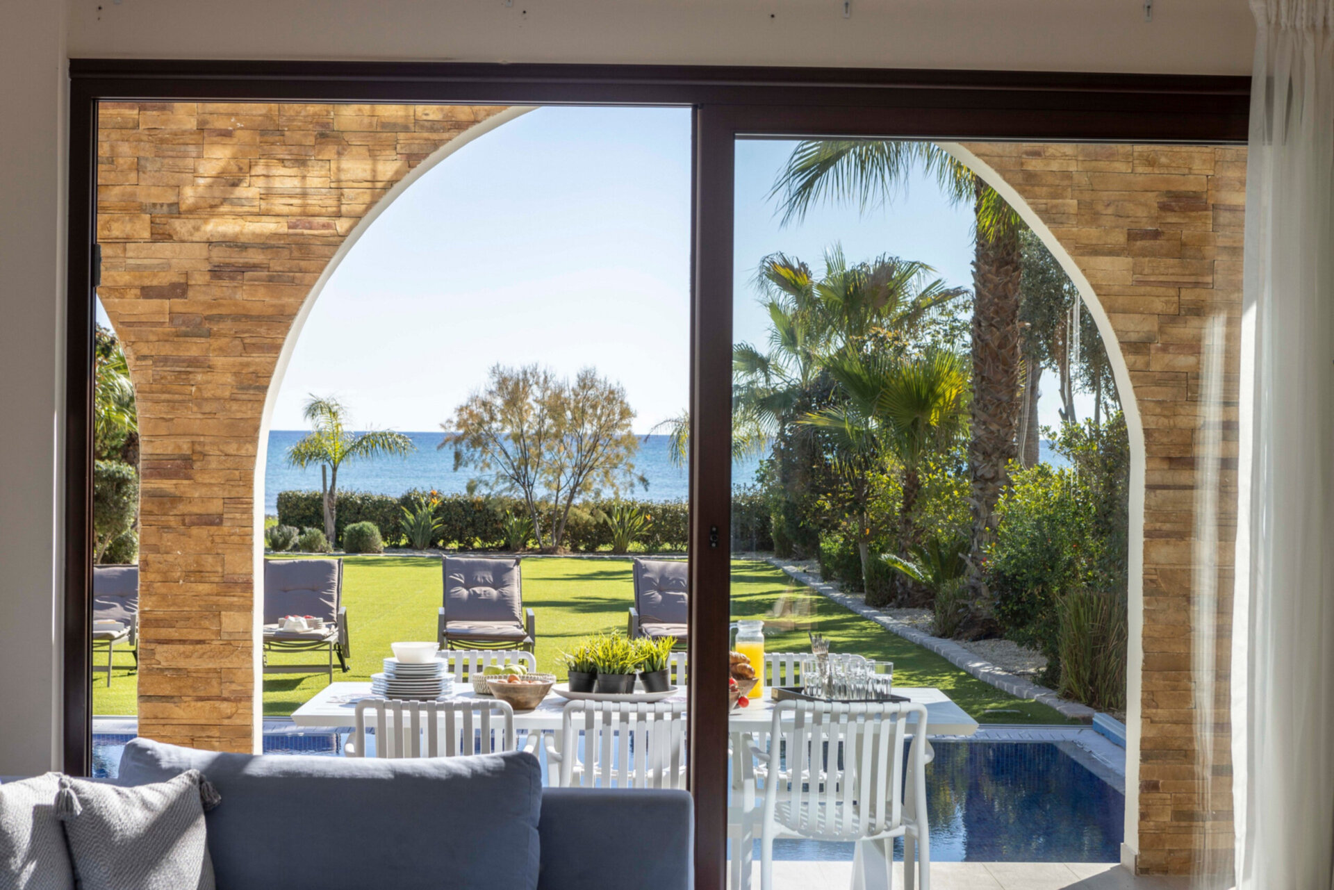 5 Star Villa Ayia Napa Ionion Seafront - Luxury Beachfront Escape