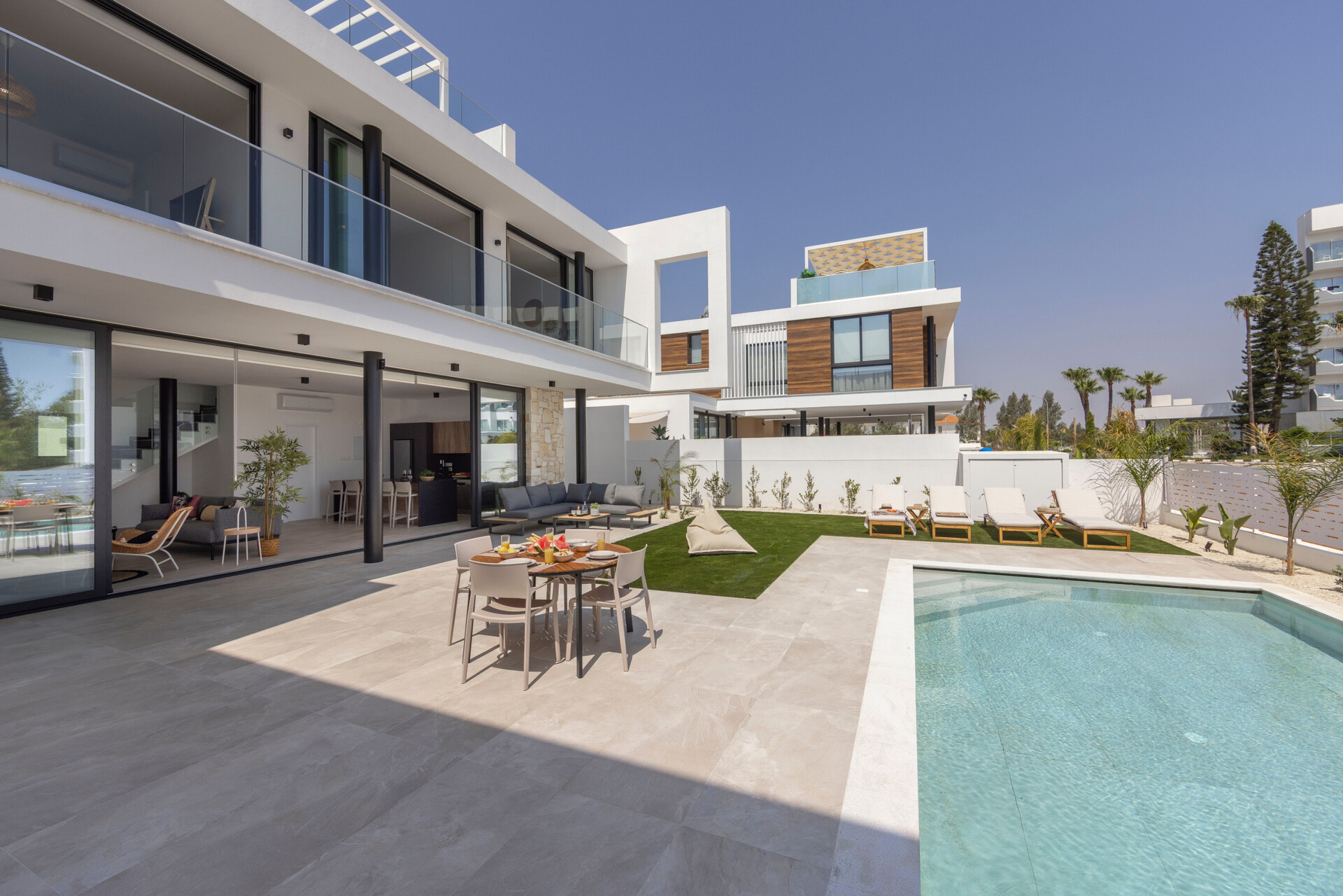 5 Star Villa Protaras Aqua Pearl - Luxury Heated Pool Retreat