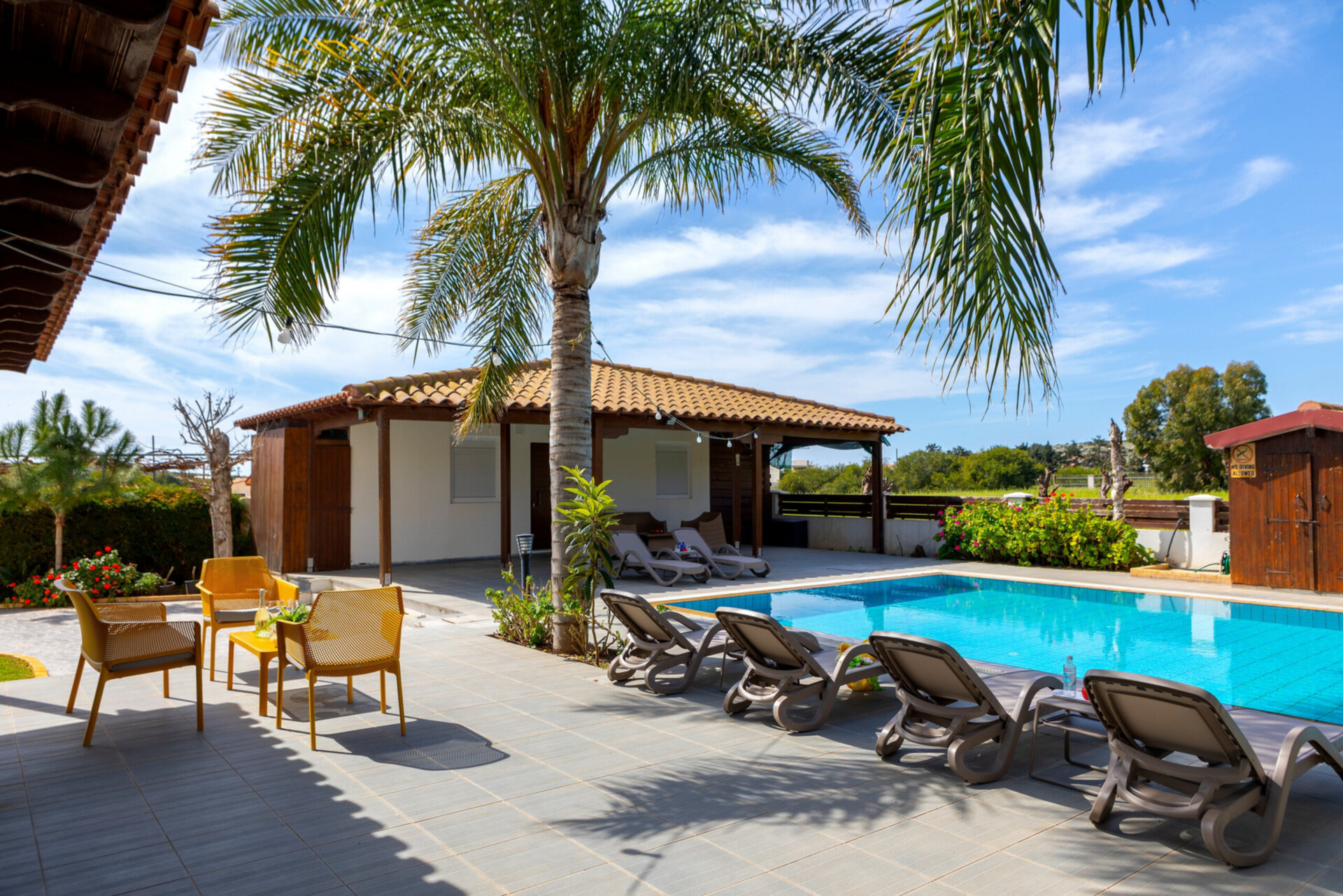 5 Star Villa Cape Greco Palm Oasis - Private Garden Retreat