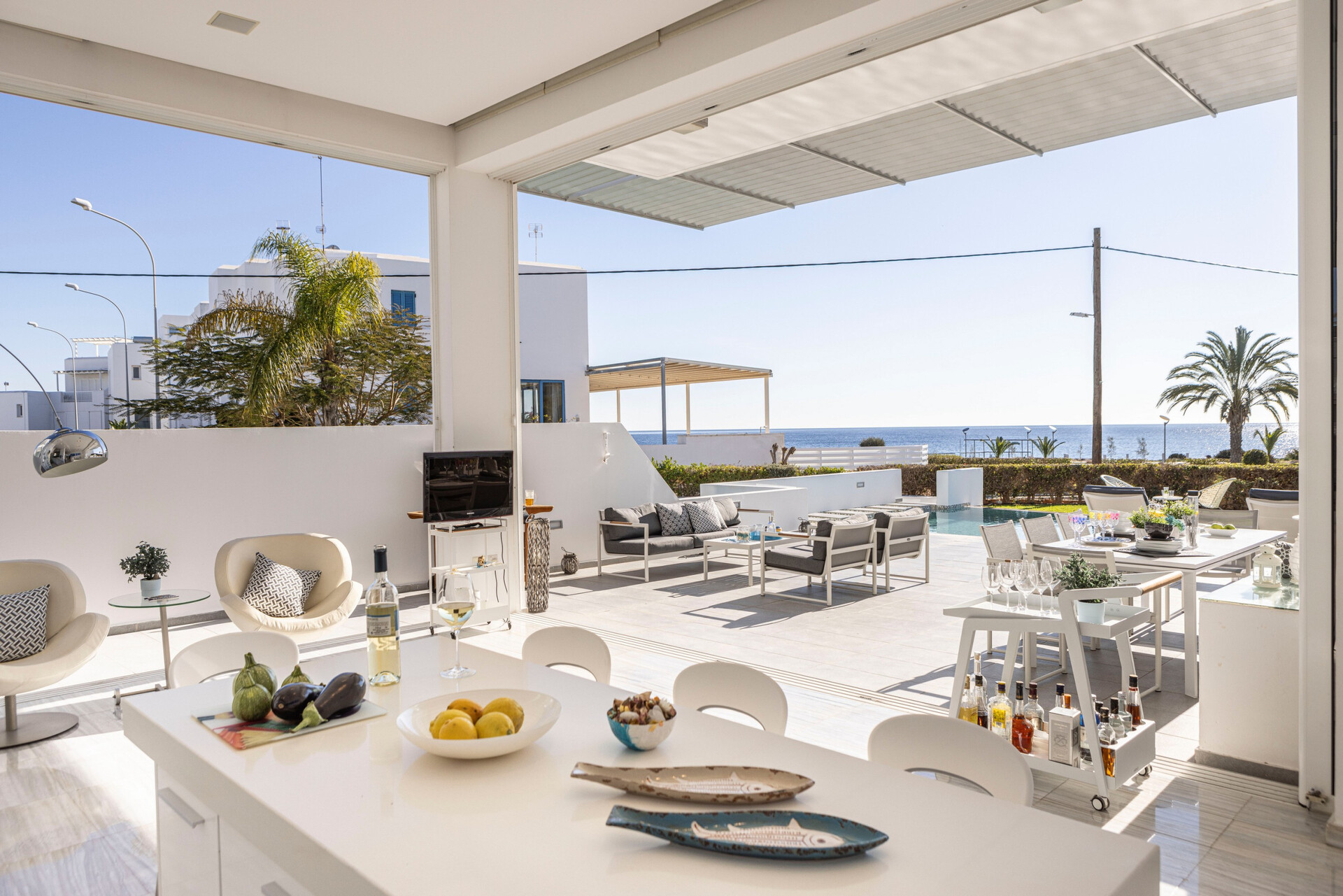 5 Star Villa Elaia Seafront - Panoramic Coastal Escape