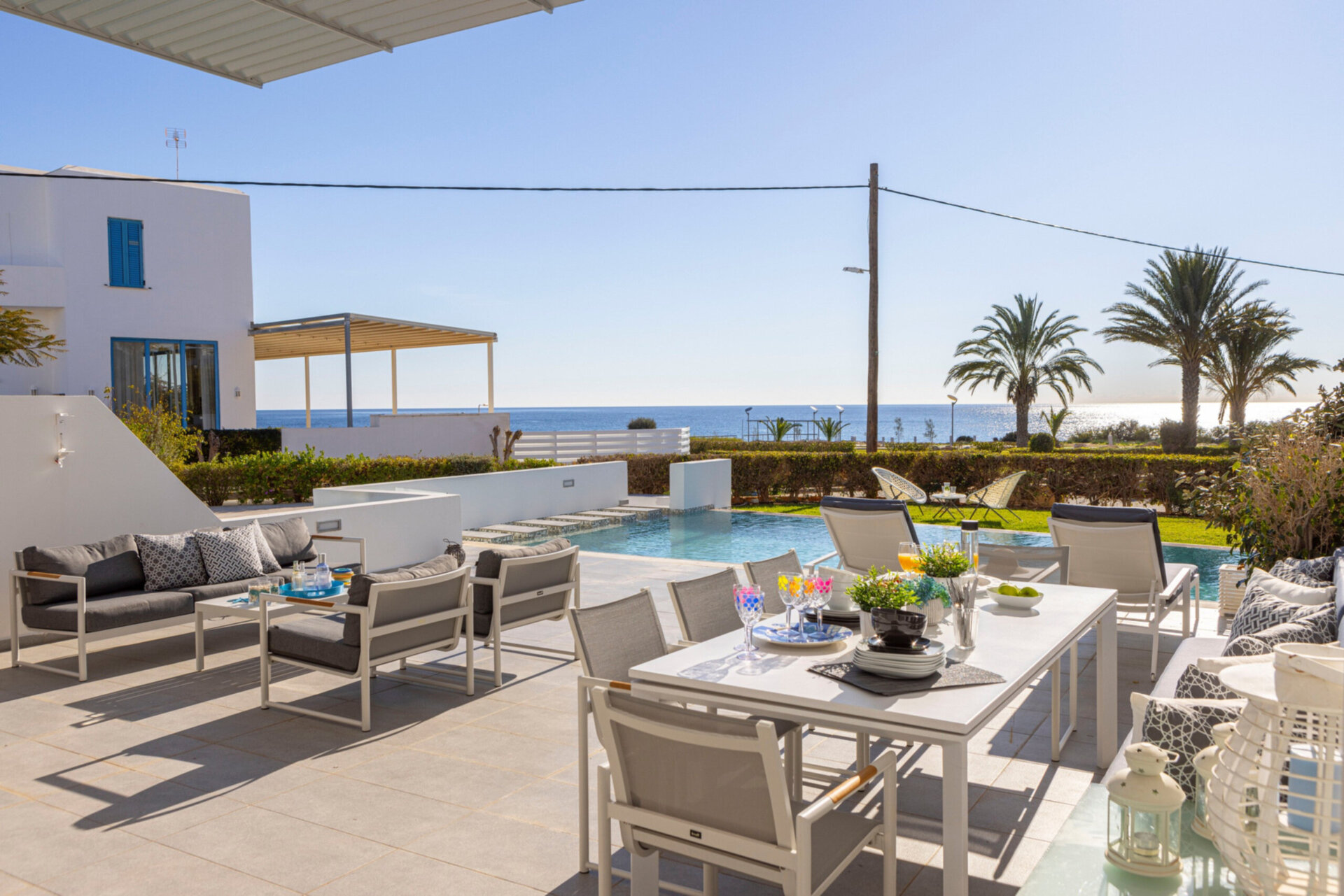 5 Star Villa Elaia Seafront - Panoramic Coastal Escape