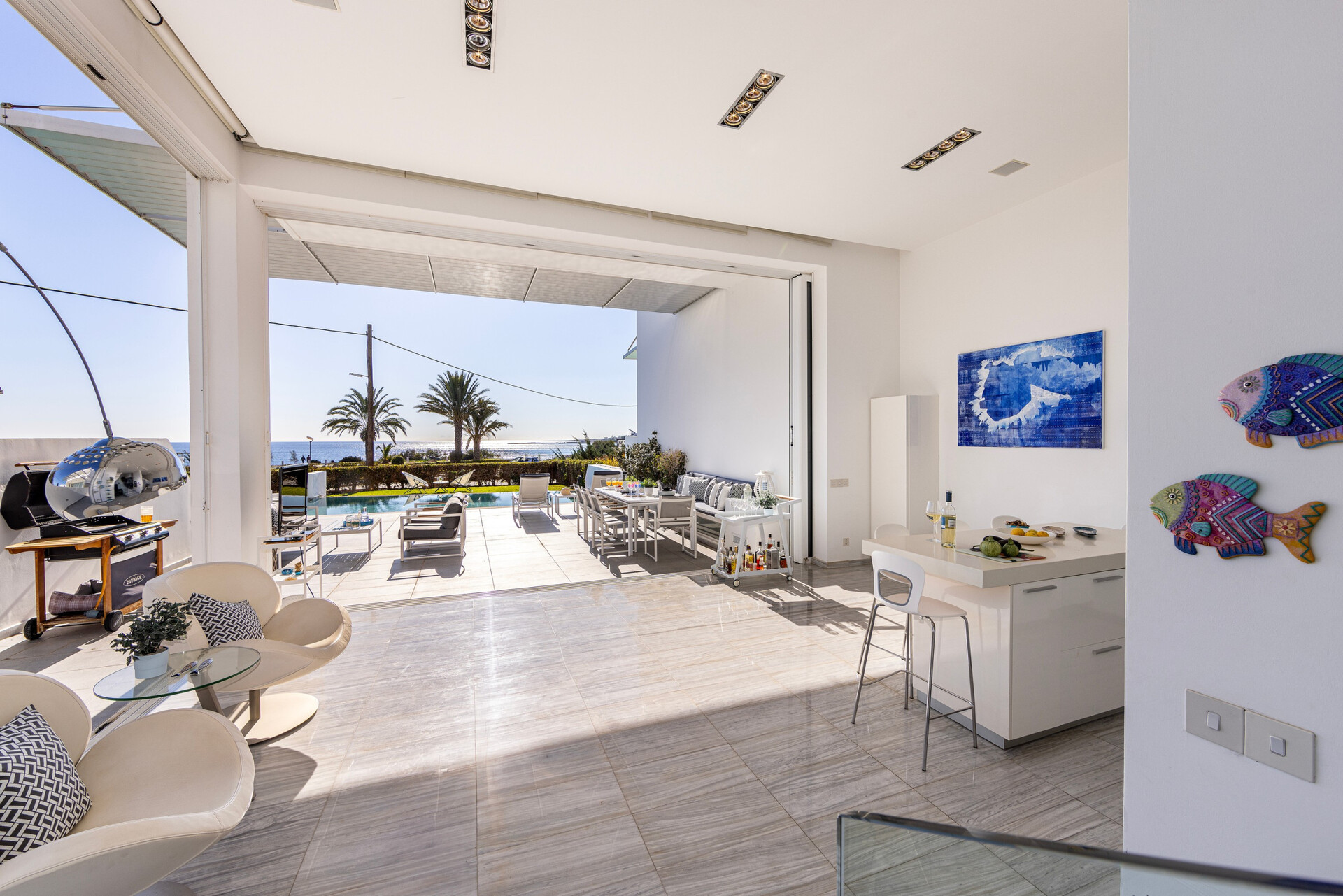5 Star Villa Elaia Seafront - Panoramic Coastal Escape