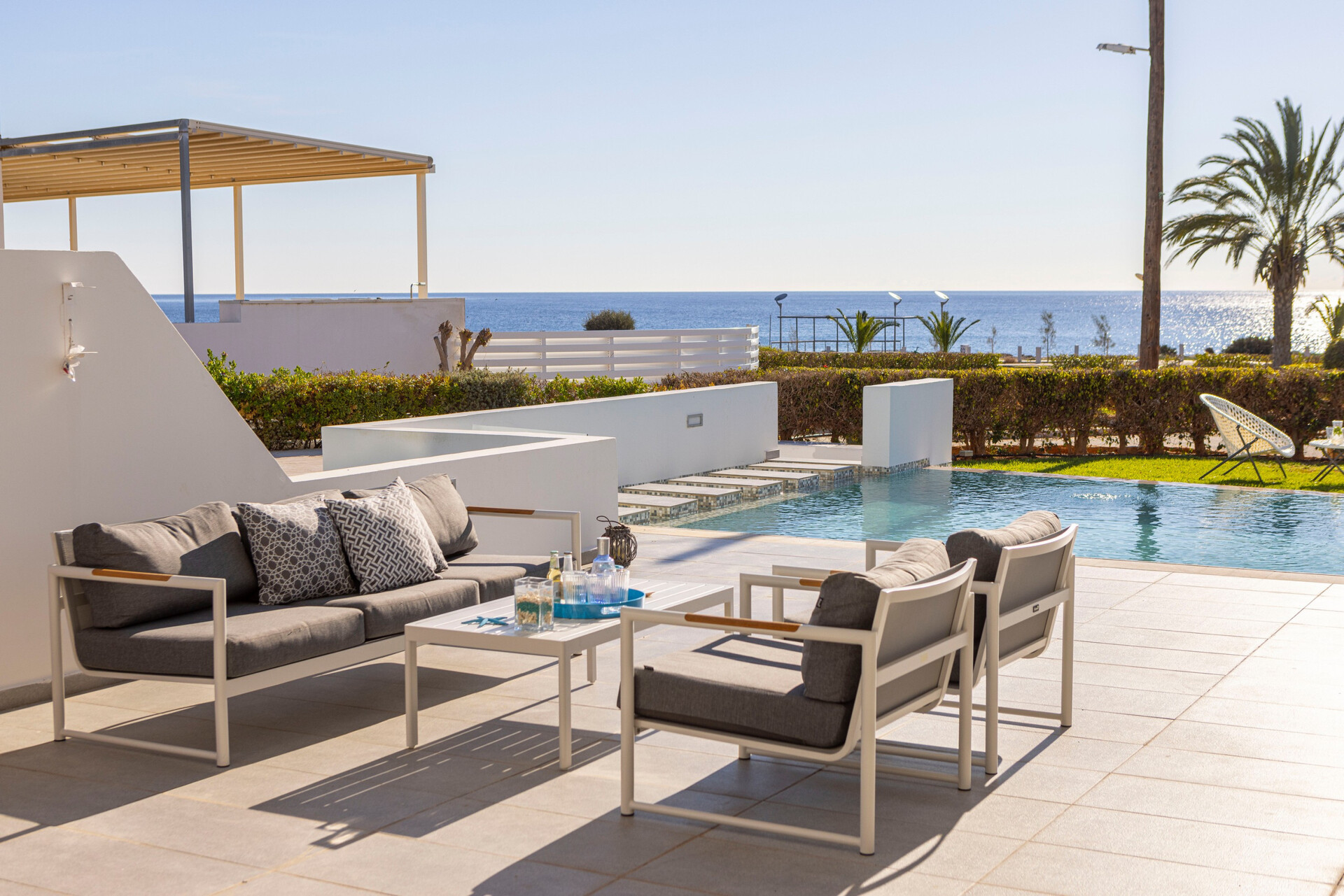 5 Star Villa Elaia Seafront - Panoramic Coastal Escape