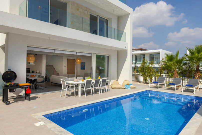 5 Star Villa Protaras Bay View Villa - Panoramic Sea View Retreat., Paralimni, Cyprus
