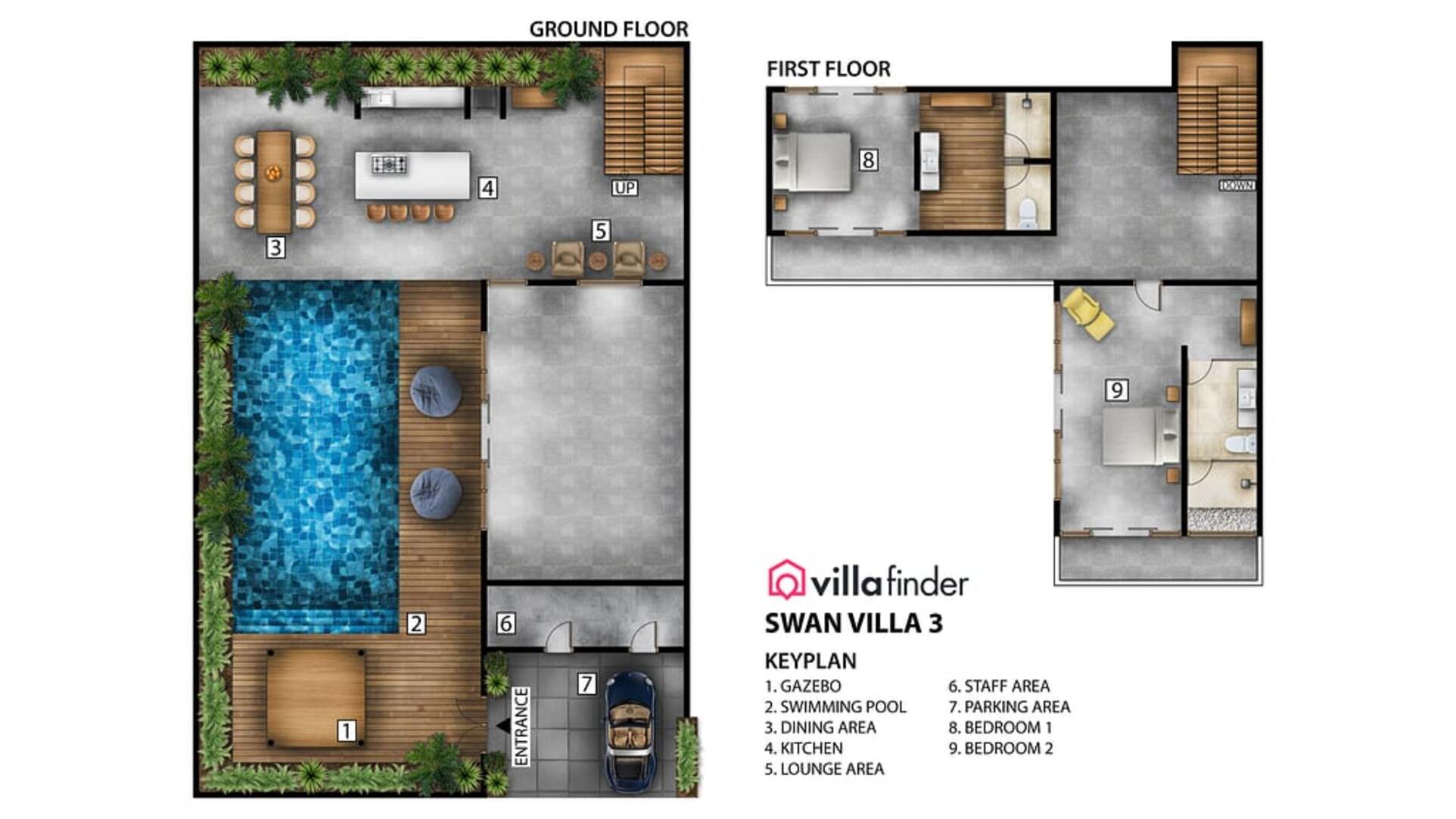 5 Star Swan Villa 3 – Boho Seminyak Sanctuary