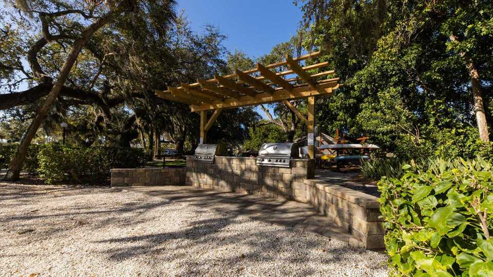 BBQ Area at The Anchorage on Siesta Key