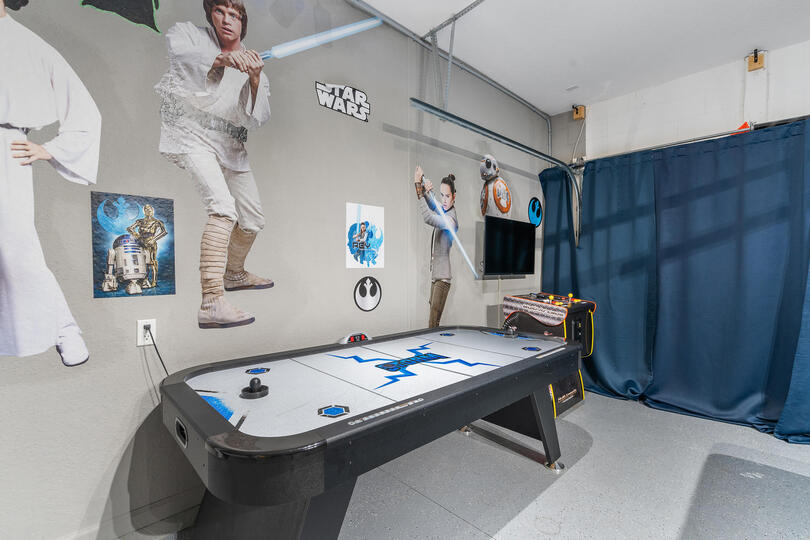 Game Room Air Hockey Video Arcade Star Wars Theme