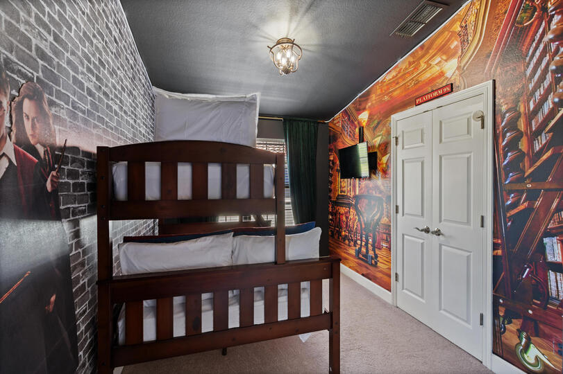 Twin/Double Bunk Bedroom 3 32" Roku TV 3rd Floor
Harry Potter Theme