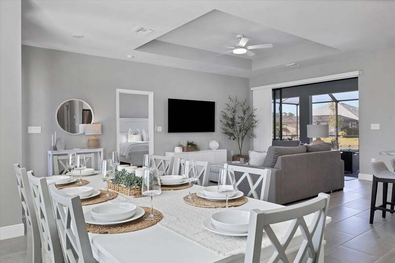 Bright, open living areas