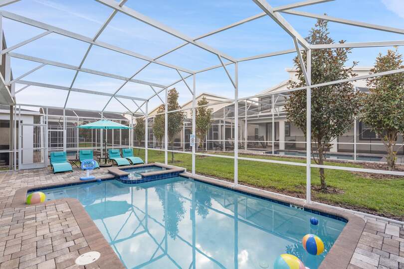 Patio Pool Spa Lounging