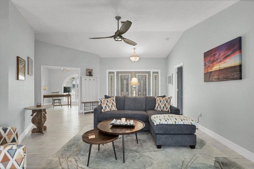 Bright, open living space