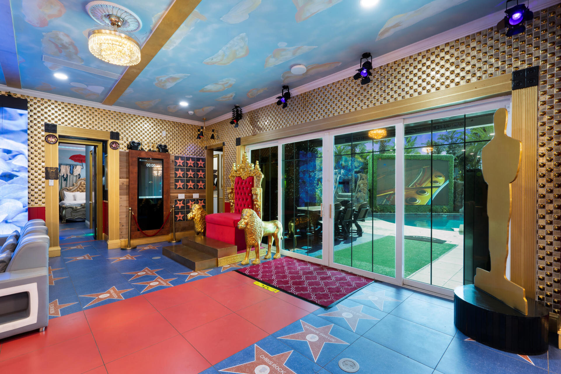 Living Room leading to the Oasis Patio
