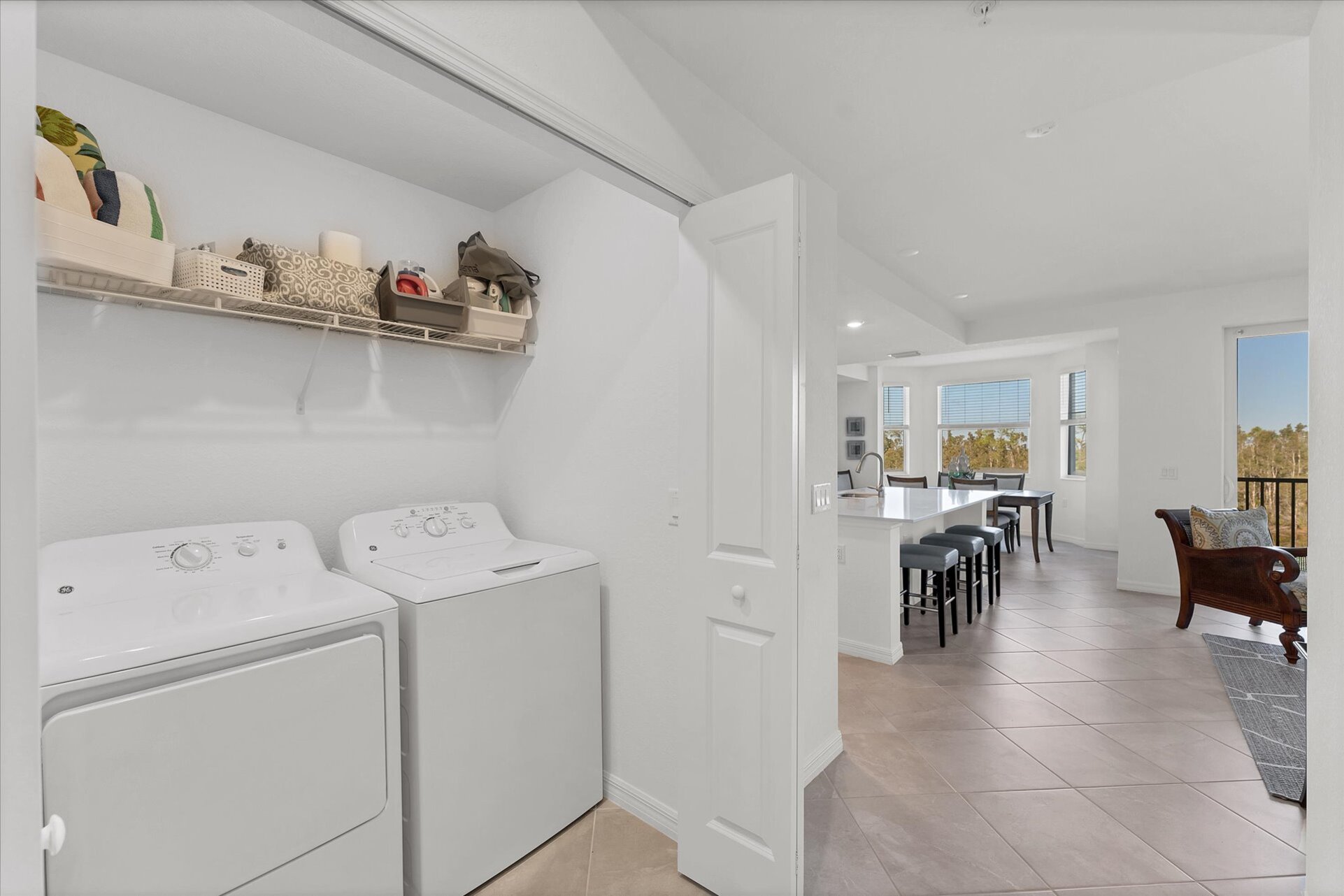 Full-size washer & dryer