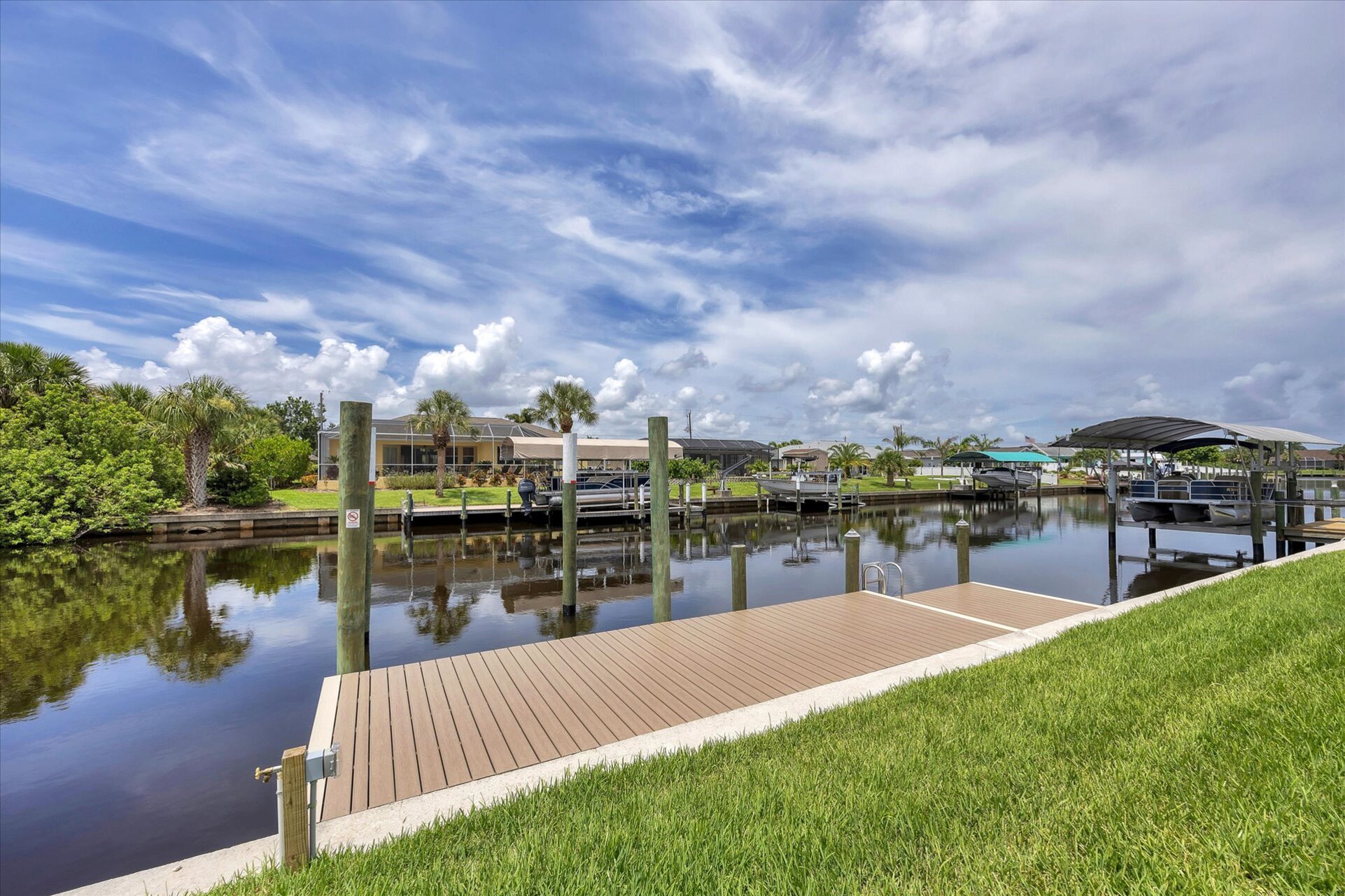 Don't forget your boat! Dock size: 34' x 8'. Dock has electricity and water (No boat lift)