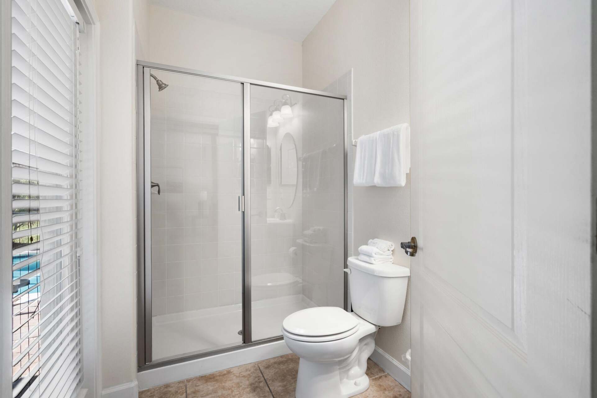 Bathroom 6 Downstairs by the Pool Shower