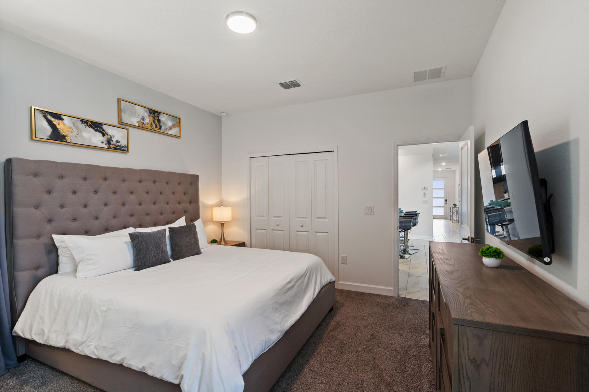Master King Bedroom 1 Downstairs 50" Smart TV
