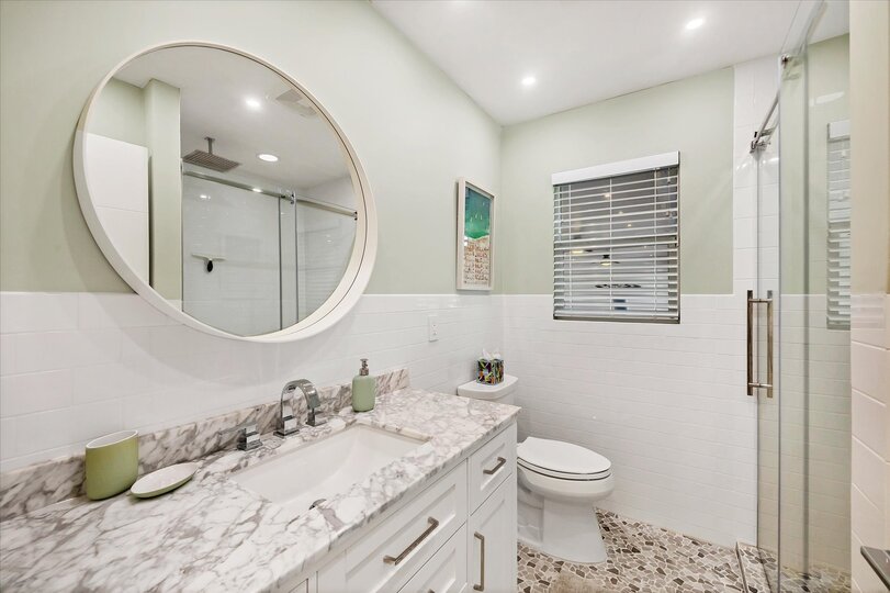 Guest Bathroom with walk-in shower