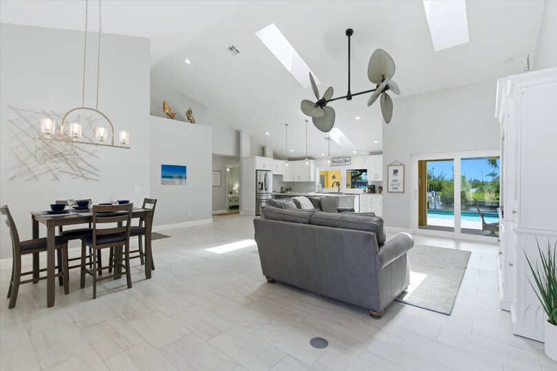 Bright, open living area